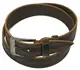 Ремень под джинсы Skipper коричневый 3,8 см