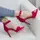 Женские босоножки Fashion Kabuki 2711 40 размер 25,5 см Малиновый
