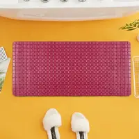 Силиконовый коврик для ванны и душа Bathlux резиновый ПВХ , нескользящий, люкс качество Красный