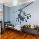 Трафарет для покраски, Вертолет, одноразовый из самоклеящейся пленки 115 х 165 см