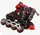 Комплект роликов с защитой 405-S Best Roller колеса PVC светящиеся. Red (размер 28-31) (173348)