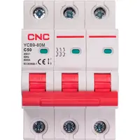 Модульный автоматический выключатель CNC YCB9-80M 3P C50 6ka