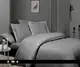 Полуторное Турецкое Постельное Белье First Choice Deluxe Satin Royce Grey 160х220см