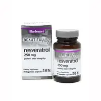 Натуральная добавка Bluebonnet Resveratrol 250 mg, 30 вегакапсул - Beautiful Ally