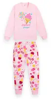 Пижама детская хлопковая для девочки длинный рукав GABBI PGD-21-9 Sweet Розовый 134 (12826)