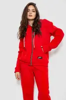 Спортивний костюм жіночий на флісі, колір червоний, 244R1555