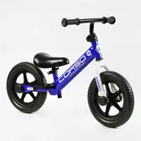 Велобег 12" Corso Sprint, стальная рама, подставка для ног. Blue (144047)