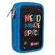 Пенал двойной Smart HP-01 Space 533286 14х21х4 см синий