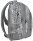 Вместительный женский рюкзак с сердечками Paso 30L PPMM19-2706 серый