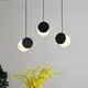 Люстра светодиодная подвесная LED светильник для квартиры на потолок лэд 26710 Черный 30-200х18х10 см.