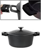 Кастрюля с крышкой Kamille Dublin KM-4461 4.5 л 24 см черная