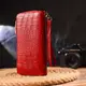 Горизонтальный яркий кошелек для женщин из натуральной фактурной кожи под крокодила CANPELLINI 21621 Красный