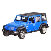 Детская машинка металлическая Jeep Wrangler Rubicon АВТОПРОМ 6616 масштаб 1:32 Синий
