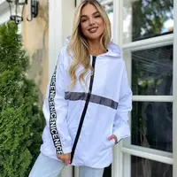 Куртка-ветровка MF1994 Белая Oversize XL-2XL