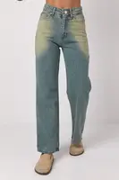 Джинси жіночі з ефектом two-tone coloring - синій цвет, 36р
