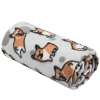 Плед Ardesto FleeСe Корги ART-0713-PB 130х160 см
