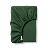 Простыня сатин на резинке для коляски и люльки 40x80 GREEN