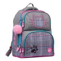 Рюкзак школьный YES Juno Max Love 558580 17.5 л серый