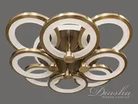 Стельова LED-люстра з діммером і підсвічуванням, 135W MX2280/4+4S LED 3color dimmerдне