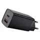 Адаптер сетевой BASEUS GaN2 Lite Quick Charger |1USB/1Type-C, 65W/3A, PD/QC| (CCGAN2L-B02)