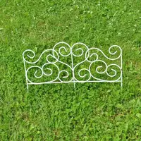 Заборчик DecorArt "Завиток рис." 35x60 см белый
