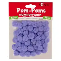 Помпоны Santi 954661 15 мм 50 шт сиреневые