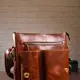 Сумка мужская вертикальная кожаная Vintage 20029 Коричневая