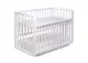 Кровать детская DeSon CHARIVNE с маятником и ящиком белая
