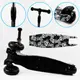 Самокат трехколесный Best Scooter MAXI складной, колеса PU со светом. Skulls and flowers (105402)