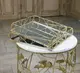 Набор металлических прямоугольных подносов с зеркальной поверхностью золотой Гранд Презент 70362