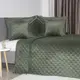 Покрывало полуторное ТЕП Velour Ромб круглый 4-00515_33935 150х210 см темно-зеленое