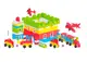 Детский конструктор Technok Toys 33 постройка машинки дорожные знаки 310 деталей. Multicolor (883)