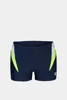 Плавки-боксери Arena SWIM SHORT PANEL темно-синій, білий, салатовий Чол 80