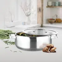 Кастрюля с крышкой Maestro MR-3514-22 22 см 2 л серебристая