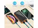 Водонепроницаемый Power Bank + Фонарь с солнечной батареей, оранжевый 30000 mA
