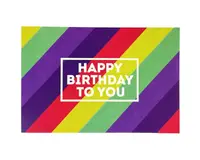 Открытка "Happy birthday to you" 10х15 см