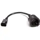 Кабель питания PowerPlant C14(M) - Schuko(F), 0.15 м 3x1.5мм2