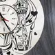 Детские круглые бесшумные настенные часы «Рапунцель»