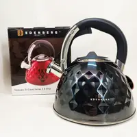 Чайник из нержавеющей стали Edenberg EB-8833 со свистком с индукционным дном 3л Black