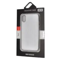 Чохол Накладка Силікон TPU Rubble iPhone 10 Глянець ОРИГІНАЛ Silver