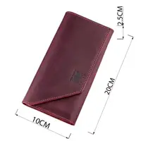 Шкіряний клатч жіночий на магніті GRANDE PELLE 11217 Бордовий
