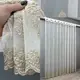 Готовая тюль (3х2,7м.) "Грек-сетка" с вышивкой и люрексом. Цвет молочный с капучино. Код 1825т 40-171