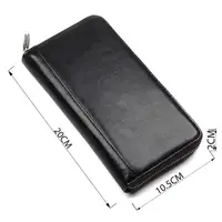 Визитница большая Vintage 14605 Черная