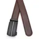 Кожаный мужской ремень с пряжкой автомат V1GKX39-brown