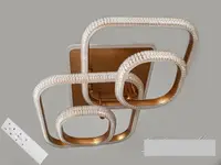 Потолочная LED-люстра с диммером и подсветкой, 120W MX66006/2+2 LED 3color dimmerдне