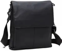 Сумка мужская из натуральной кожи Tiding Bag черная