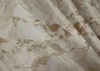 Комплект (2шт. 1,45х1,7м.) коротких штор жаккард, "Мрамор Al3". Цвет айвори с бежевым. Код 1595ш 35-0241