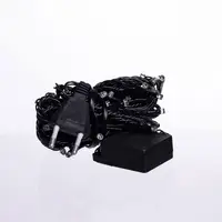 Новорічна кімнатна гірлянда нитка 6 м 50 LED чорний провід Білий W50LED6MBW