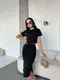 Костюм (юбка+топ) AO245 Черный L/XL