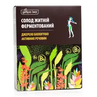 Солод ржаной ферментированный Добра Їжа 100 г (коробка со стиками)
